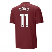 Manchester City Jeremy Doku #11 Replika Tredjedrakt 2024-25 Kortermet