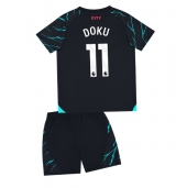 Manchester City Jeremy Doku #11 Replika Tredjedrakt Barn 2023-24 Kortermet (+ bukser)