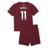 Manchester City Jeremy Doku #11 Replika Tredjedrakt Barn 2024-25 Kortermet (+ bukser)