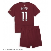 Manchester City Jeremy Doku #11 Replika Tredjedrakt Barn 2024-25 Kortermet (+ bukser)