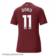 Manchester City Jeremy Doku #11 Replika Tredjedrakt Dame 2024-25 Kortermet