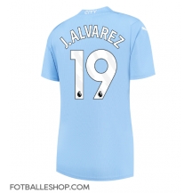 Manchester City Julian Alvarez #19 Replika Hjemmedrakt Dame 2023-24 Kortermet