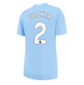 Manchester City Kyle Walker #2 Replika Hjemmedrakt Dame 2023-24 Kortermet