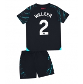 Manchester City Kyle Walker #2 Replika Tredjedrakt Barn 2023-24 Kortermet (+ bukser)