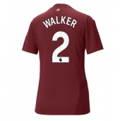 Manchester City Kyle Walker #2 Replika Tredjedrakt Dame 2024-25 Kortermet