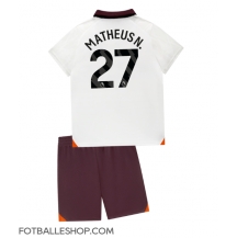 Manchester City Matheus Nunes #27 Replika Bortedrakt Barn 2023-24 Kortermet (+ bukser)