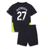 Manchester City Matheus Nunes #27 Replika Bortedrakt Barn 2024-25 Kortermet (+ bukser)