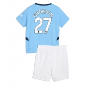 Manchester City Matheus Nunes #27 Replika Hjemmedrakt Barn 2024-25 Kortermet (+ bukser)