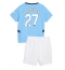 Manchester City Matheus Nunes #27 Replika Hjemmedrakt Barn 2024-25 Kortermet (+ bukser)