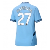 Manchester City Matheus Nunes #27 Replika Hjemmedrakt Dame 2024-25 Kortermet