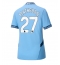 Manchester City Matheus Nunes #27 Replika Hjemmedrakt Dame 2024-25 Kortermet