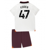 Manchester City Phil Foden #47 Replika Bortedrakt Barn 2023-24 Kortermet (+ bukser)