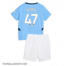 Manchester City Phil Foden #47 Replika Hjemmedrakt Barn 2024-25 Kortermet (+ bukser)