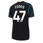 Manchester City Phil Foden #47 Replika Tredjedrakt Dame 2023-24 Kortermet