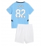 Manchester City Rico Lewis #82 Replika Hjemmedrakt Barn 2024-25 Kortermet (+ bukser)