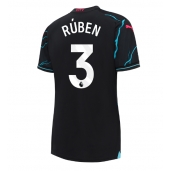 Manchester City Ruben Dias #3 Replika Tredjedrakt Dame 2023-24 Kortermet