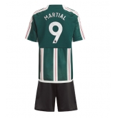 Manchester United Anthony Martial #9 Replika Bortedrakt Barn 2023-24 Kortermet (+ bukser)