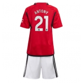 Manchester United Antony #21 Replika Hjemmedrakt Barn 2023-24 Kortermet (+ bukser)