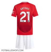 Manchester United Antony #21 Replika Hjemmedrakt Barn 2024-25 Kortermet (+ bukser)