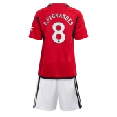 Manchester United Bruno Fernandes #8 Replika Hjemmedrakt Barn 2023-24 Kortermet (+ bukser)