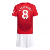 Manchester United Bruno Fernandes #8 Replika Hjemmedrakt Barn 2024-25 Kortermet (+ bukser)