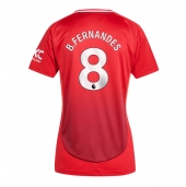 Manchester United Bruno Fernandes #8 Replika Hjemmedrakt Dame 2024-25 Kortermet