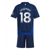 Manchester United Casemiro #18 Replika Bortedrakt Barn 2024-25 Kortermet (+ bukser)