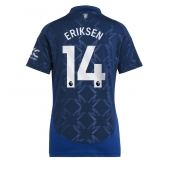 Manchester United Christian Eriksen #14 Replika Bortedrakt Dame 2024-25 Kortermet