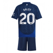 Manchester United Diogo Dalot #20 Replika Bortedrakt Barn 2024-25 Kortermet (+ bukser)