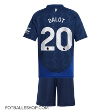 Manchester United Diogo Dalot #20 Replika Bortedrakt Barn 2024-25 Kortermet (+ bukser)