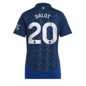 Manchester United Diogo Dalot #20 Replika Bortedrakt Dame 2024-25 Kortermet