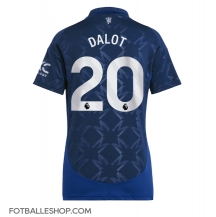 Manchester United Diogo Dalot #20 Replika Bortedrakt Dame 2024-25 Kortermet