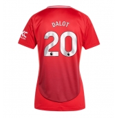 Manchester United Diogo Dalot #20 Replika Hjemmedrakt Dame 2024-25 Kortermet