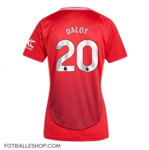 Manchester United Diogo Dalot #20 Replika Hjemmedrakt Dame 2024-25 Kortermet