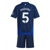 Manchester United Harry Maguire #5 Replika Bortedrakt Barn 2024-25 Kortermet (+ bukser)