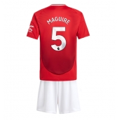 Manchester United Harry Maguire #5 Replika Hjemmedrakt Barn 2024-25 Kortermet (+ bukser)