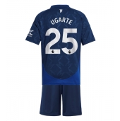 Manchester United Manuel Ugarte #25 Replika Bortedrakt Barn 2024-25 Kortermet (+ bukser)