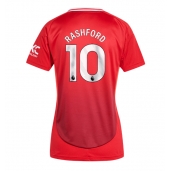 Manchester United Marcus Rashford #10 Replika Hjemmedrakt Dame 2024-25 Kortermet