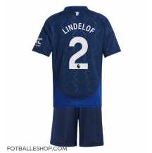 Manchester United Victor Lindelof #2 Replika Bortedrakt Barn 2024-25 Kortermet (+ bukser)