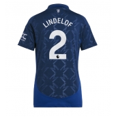 Manchester United Victor Lindelof #2 Replika Bortedrakt Dame 2024-25 Kortermet