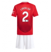 Manchester United Victor Lindelof #2 Replika Hjemmedrakt Barn 2024-25 Kortermet (+ bukser)