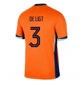 Nederland Matthijs de Ligt #3 Replika Hjemmedrakt EM 2024 Kortermet