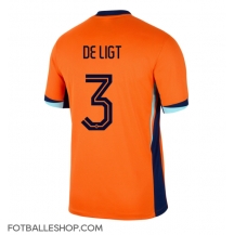 Nederland Matthijs de Ligt #3 Replika Hjemmedrakt EM 2024 Kortermet