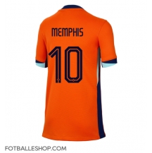 Nederland Memphis Depay #10 Replika Hjemmedrakt Dame EM 2024 Kortermet