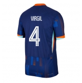 Nederland Virgil van Dijk #4 Replika Bortedrakt EM 2024 Kortermet