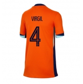 Nederland Virgil van Dijk #4 Replika Hjemmedrakt Dame EM 2024 Kortermet