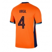 Nederland Virgil van Dijk #4 Replika Hjemmedrakt EM 2024 Kortermet