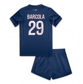 Paris Saint-Germain Bradley Barcola #29 Replika Hjemmedrakt Barn 2024-25 Kortermet (+ bukser)