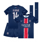 Paris Saint-Germain Desire Doue #14 Replika Hjemmedrakt Barn 2024-25 Kortermet (+ bukser)