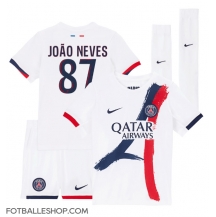 Paris Saint-Germain Joao Neves #87 Replika Bortedrakt Barn 2024-25 Kortermet (+ bukser)